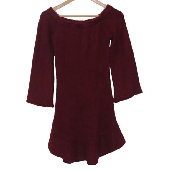 VICI Adoration off the shoulder Bunbury Sweater Mini Dress Women Small - Picture 2 of 12